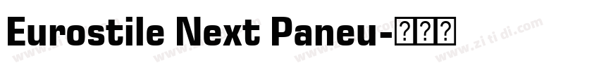 Eurostile Next Paneu字体转换
